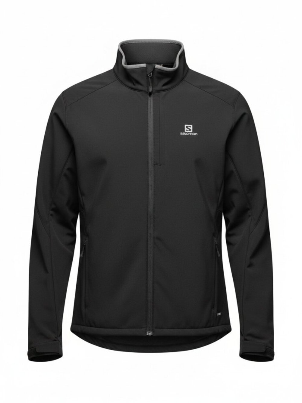 SALOMON Black Softshell Zip Jacket Outdoor Running Hiking nova soft shell xxl